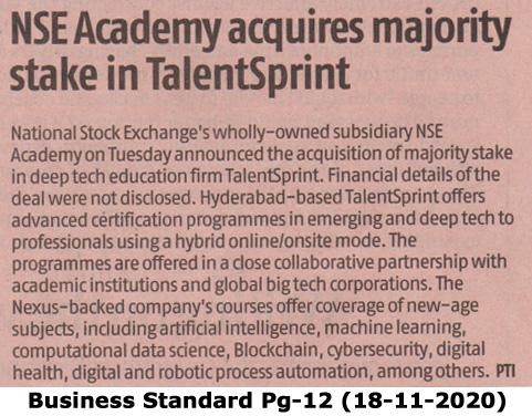 NSE Academy News