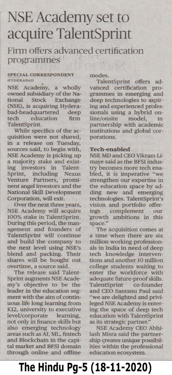 NSE Academy News