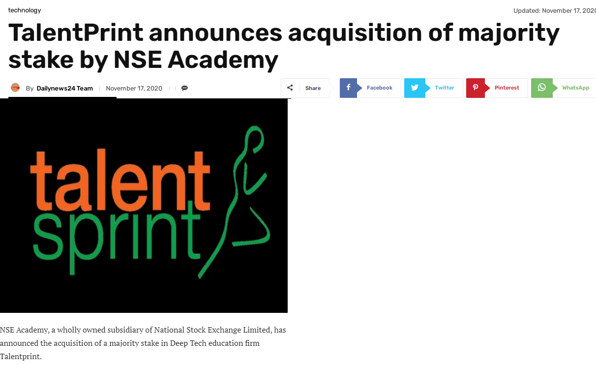 NSE Academy News