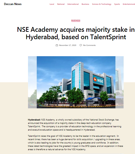 NSE Academy News