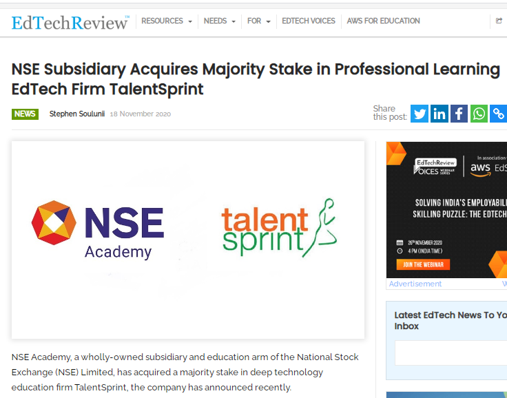 NSE Academy News