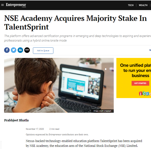 NSE Academy News