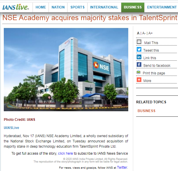 NSE Academy News