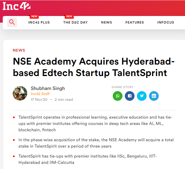 NSE Academy News