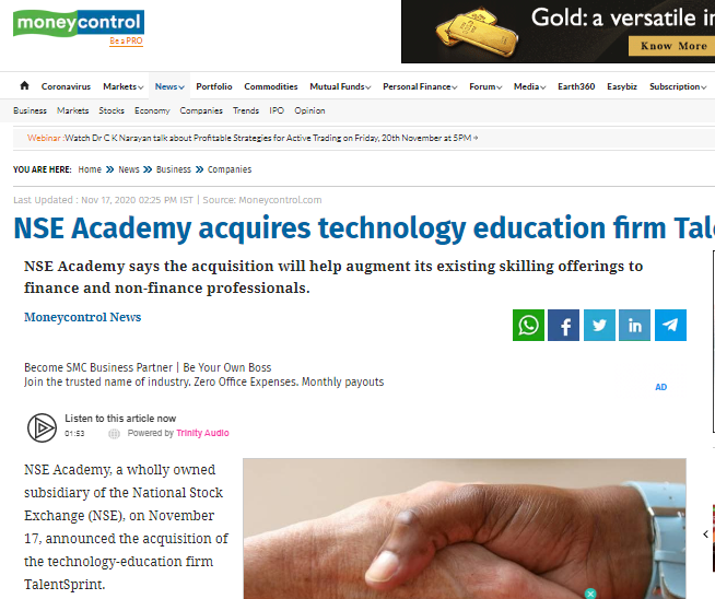 NSE Academy News