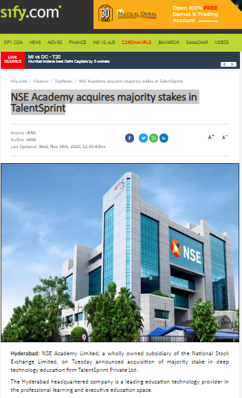 NSE Academy News