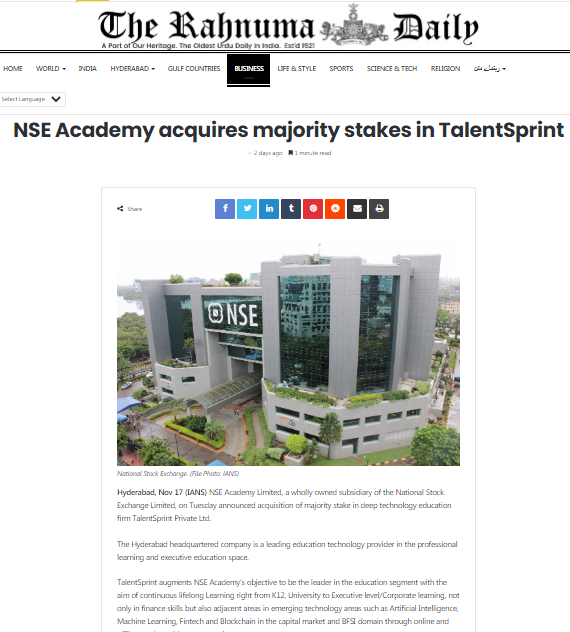 NSE Academy News